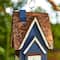 Glitzhome® 12.25" Patriotic Distressed Wood Villa Birdhouse